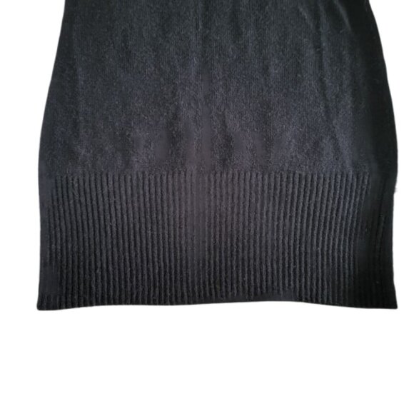 Vintage Y2K GUESS Women's Cutout Bling Rhinestone Logo Black Sweater  - Size L - Picture 6 of 7